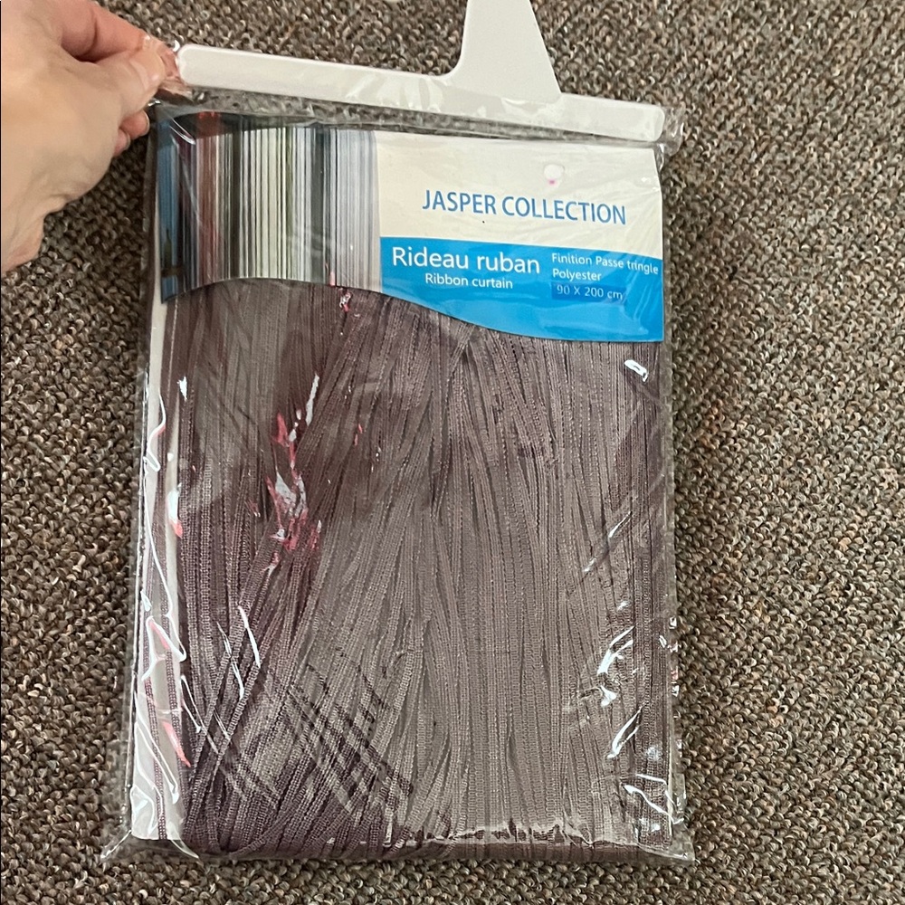 Dark Mauve Ribbon Curtain